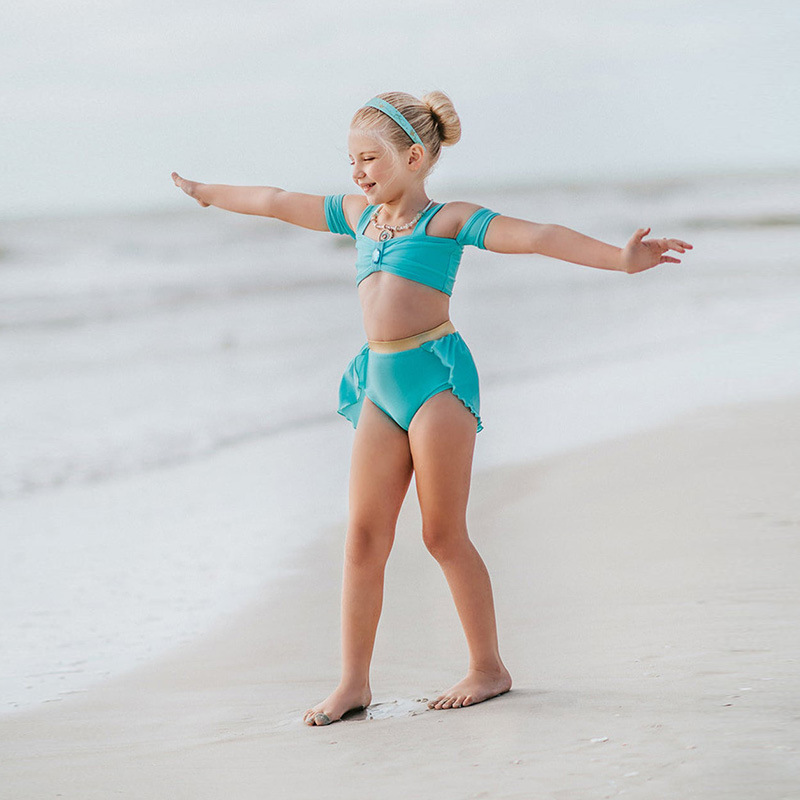 Children's swimsuit cute  bikini